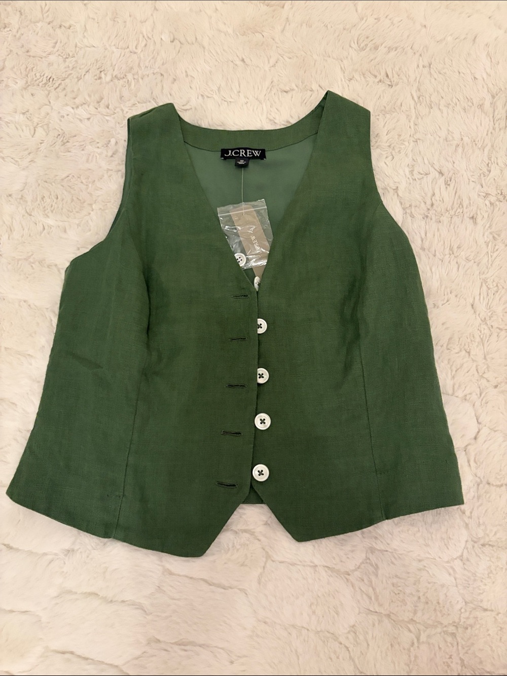 NWT J.crew Linen Vest